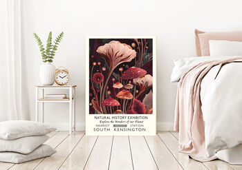 Natural History Museum Fungi Mushroom Art Print, 3 of 4