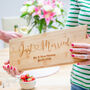 Personalised Just Married Bamboo Serving Board, thumbnail 4 of 6