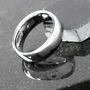 Men's Plain Stainless Steel Ring With Curved Edges, thumbnail 5 of 12