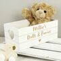 Personalised Heart White Wooden Storage Crate, thumbnail 2 of 4