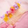 The Botanical Grove Dried Flower Baked Blossom Hair Comb, thumbnail 4 of 4