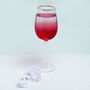 G Decor Set Of Four Monroe Ribbed Ombre Wine Glasses, thumbnail 3 of 6