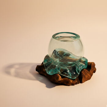 Molten Glass Decorative Bowl, Fruit Bowl And Terrarium, 3 of 9