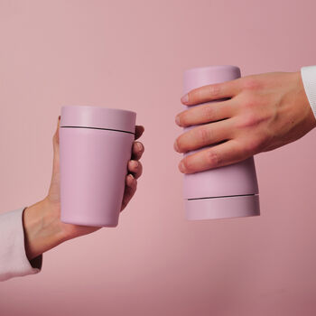 Circular And Co Travel Mug Made From Recycled Stainless Steel 12oz Dusk Pink, 7 of 8