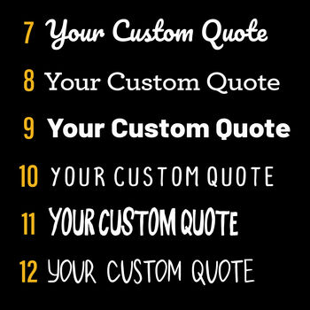 Personalised Custom Quote Glitter To Canvas, 8 of 11