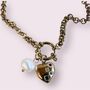 Love Story 18ct Gold Plated Belcher Necklace, thumbnail 2 of 4