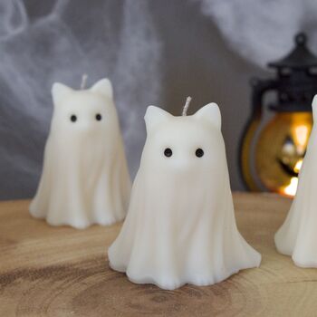 Halloween Ghosty Cat Candle, 2 of 5