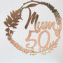 Personalised 50th Floral Birthday Papercut Card, thumbnail 6 of 10