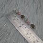 Smoky Quartz, Moonstone, And Jade Silver Earrings, thumbnail 4 of 5