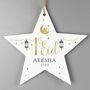 Personalised My 1st Eid Wooden Star Decoration, thumbnail 1 of 3