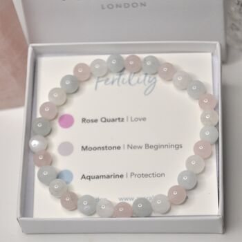 Fertility Support Crystal Bracelet Gift For Her, 3 of 7