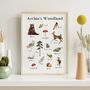 Personalised Woodland Nursery Print, thumbnail 1 of 5