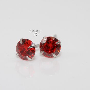 July Birthstone Earrings Gift For Her Birthday, 2 of 4
