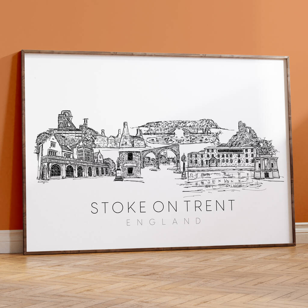 Stoke On Trent Skyline Art Print, 1 of 5