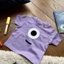 Personalised 'Eye Spy A Monster' Halloween T Shirt, thumbnail 2 of 2