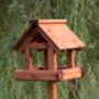 Personalised Denby Wooden Roof Bird Table, thumbnail 1 of 2