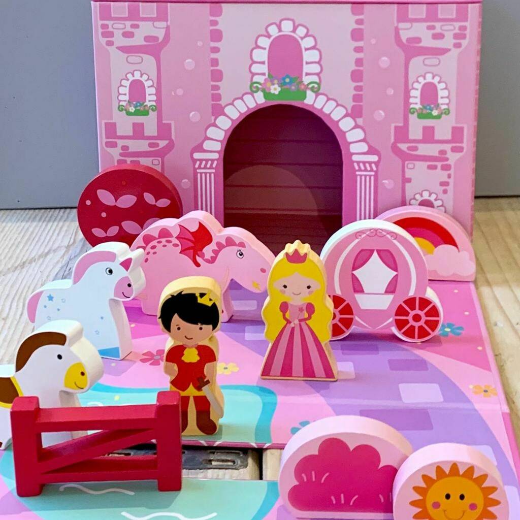 Foldable Unicorn Castle Play Set By Nest