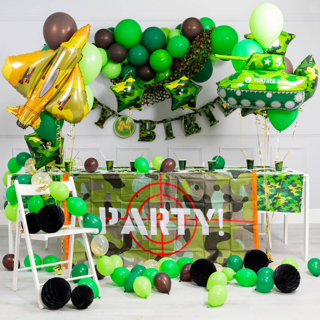 Army Party Balloon Cloud Kit By Bubblegum Balloons | notonthehighstreet.com