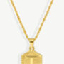 Textured Initial Coin Necklace With Rope Chain, thumbnail 10 of 11