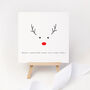Personalised Rudolf Christmas Card, thumbnail 4 of 4