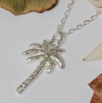 Silver Palm Tree Necklace, 3 of 7