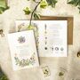 Spring Flowers Folded Wedding Invitation Suite, thumbnail 2 of 11