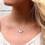 Personalised Silver Or Gold Plated Butterfly Necklace, thumbnail 2 of 6