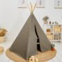 Personalised Army Green Folklove Teepee Tent, thumbnail 2 of 5