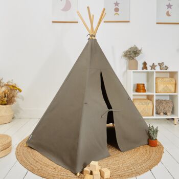 Personalised Army Green Folklove Teepee Tent, 2 of 5