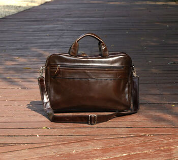 Slim Briefcase Laptop Bag, 5 of 7