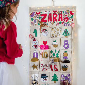 Personalised Hand Painted Christmas Advent Calendar, 4 of 11