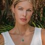 Aventurine Strength Sterling Silver Necklace, thumbnail 3 of 8