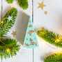 Pastel And Gold Jesmonite Christmas Tree Decoration, thumbnail 5 of 9