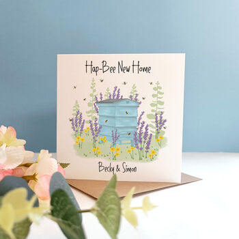 Personalised Bee Hive New Home Card, 8 of 8