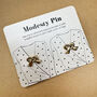 Modesty Bow Pin, Bow Shaped Modesty Pin, Bow Little Brooch, thumbnail 2 of 6