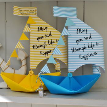 Personalised Engagement Sail Boat Card, 5 of 12