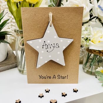 Personalised You're A Star Card Congrats Birthday, 2 of 6