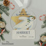 Personalised The Snowman Acrylic Christmas Tree Decoration, thumbnail 3 of 4