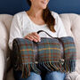Tartan Picnic Blanket With Leather Straps, thumbnail 1 of 8