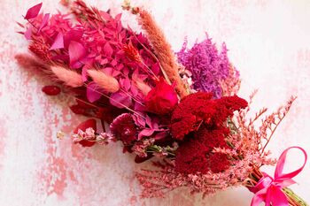 Red And Pink Dried Flowers For Valentines, 6 of 6