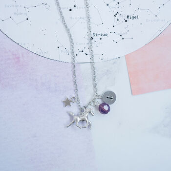Personalised Horse Charm Necklace, 2 of 4