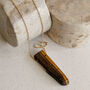 Gold Tone Tiger's Eye Pendant Necklace, thumbnail 2 of 6