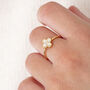 Mother Of Pearl Adjustable Flower Ring, thumbnail 1 of 6