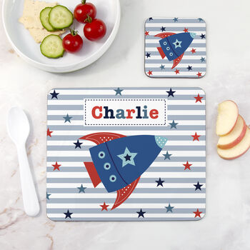 Personalised Boy's Coaster And Placemat Set, 8 of 12
