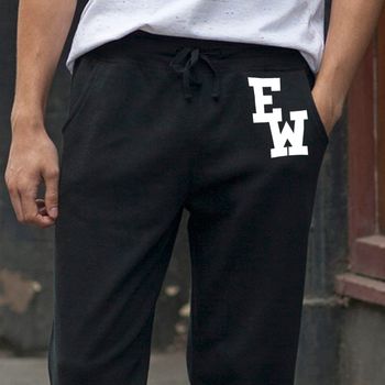 Personalised Slim Cuffed Lounge Pants For Men, 2 of 3