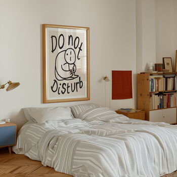 Do Not Disturb Bedroom Doodle Wall Art Print, 8 of 12