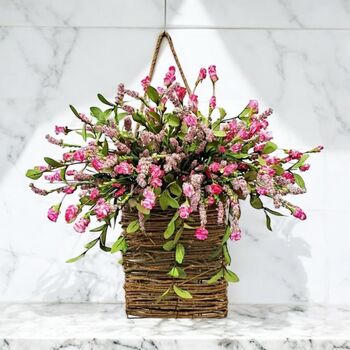 Vermicelli Flower Basket Wreath, 6 of 7