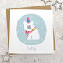 Personalised Sparkly Polar Bear Christmas Card, thumbnail 2 of 2