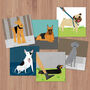 Pack Of Six Doggy Friends Greetings Cards, thumbnail 1 of 10