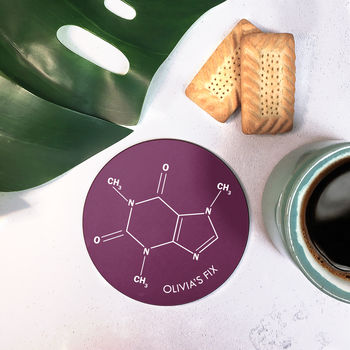 Personalised Caffeine Compound Coaster, 2 of 12